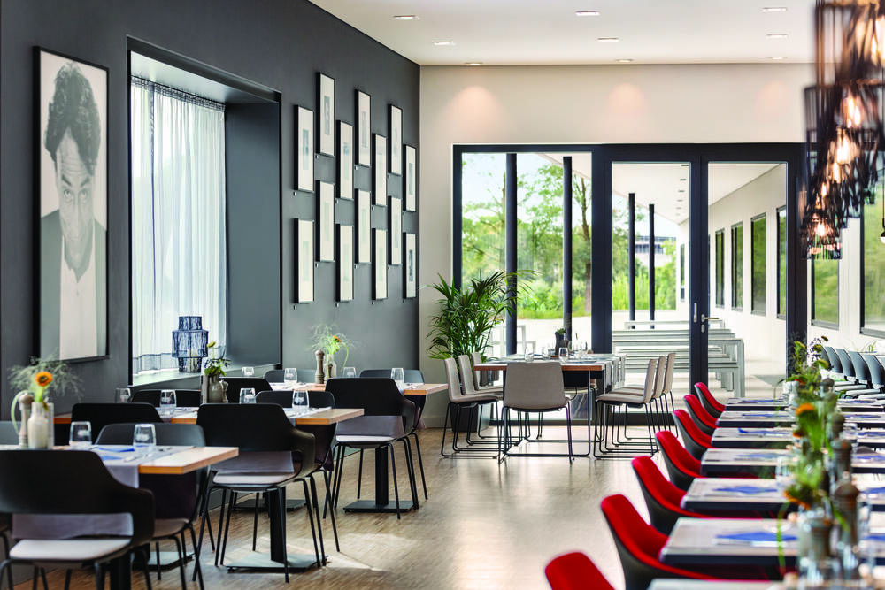 Innenbereich des Restaurants Oskar's im Ernst Leitz Hotel.